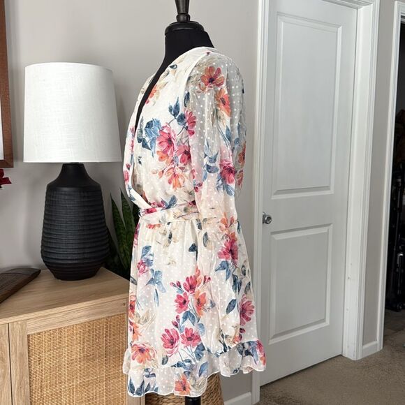 Fashion Nova Floral Long Sleeve Romper - Picture 3 of 8